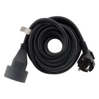 Predlžovací kábel Zenitech 16A H05VV-F 3G 1,5 mm², čierny, 3 m 2