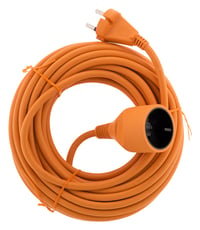 Predlžovací kábel Zenitech HO5VV-F 16A 20 m – oranžový 2