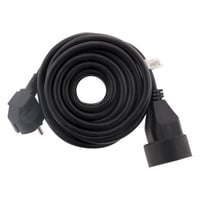 Predlžovací kábel Zenitech 16A 2P+E H05VV-F 3G 1,5mm² čierny 10m s uzemnenou zásuvkou 1