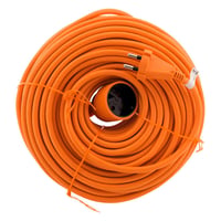 Prelungitor Zenitech 16A H05VV-F 2x1,5mm² 3680W 230V 50m Portocaliu pentru Exterior, Mașină de Tuns Iarba și Grătar, Standard NF CE 2