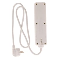 Predlžovačka Zenitech 3 zásuvky 16A s vypínačom, biela, kábel HO5VV-F 3G1 mm² 1 m, kompaktná rozvodka pre elektrické zariadenia a svietidlá 5