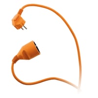 Predlžovací kábel Zenitech Schuko 16A H05VV-F 3x1,5mm² pre vonkajšie použitie, na kosačku a gril, oranžový, 45m 3