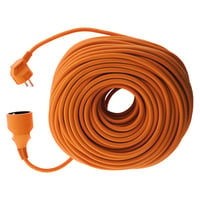 Predlžovací kábel Zenitech Schuko 16A H05VV-F 3x1,5mm² pre vonkajšie použitie, na kosačku a gril, oranžový, 45m 4