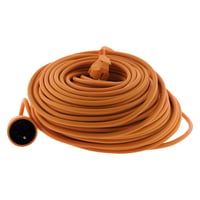 Predlžovací kábel Zenitech Schuko 16A H05VV-F 3x1,5mm² pre vonkajšie použitie, na kosačku a gril, oranžový, 45m 1