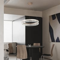ZenithBeam Modern LED Kristály Függőlámpa 28W Dimmer Arany Étkezőasztal 6
