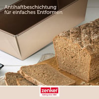 Zenker Mojave kenyérsütő forma 30 cm arany-mahagóni rozsdamentes acél 6