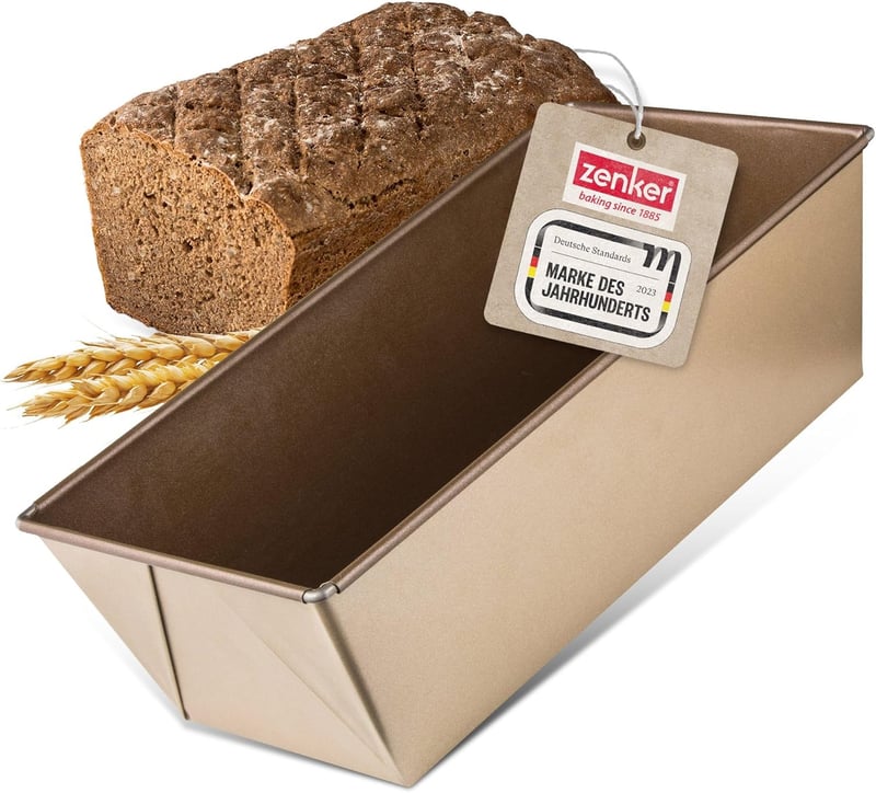 Zenker Mojave kenyérsütő forma 30 cm arany-mahagóni rozsdamentes acél