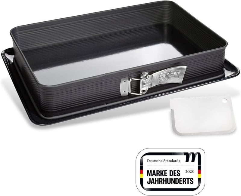 Zenker Nyitható Lasagne Sütőforma Spatulával, 25x38 cm, Antilengő Bevonat - 38 x 25 x 7.5 cm