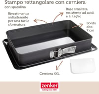Zenker Nyitható Lasagne Sütőforma Spatulával, 25x38 cm, Antilengő Bevonat - 38 x 25 x 7.5 cm 4