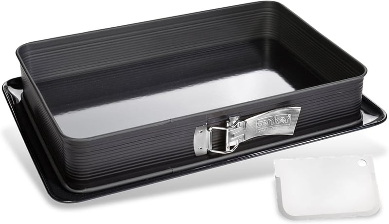 Zenker Nyitható Lasagne Sütőforma Spatulával, 25x38 cm, Antilengő Bevonat - 38 x 25 x 7.5 cm