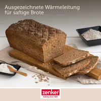 Forma na pečenie chleba Zenker PURE 30 cm, čierna, s nepriľnavým povrchom, forma na chlieb a bábovku s objemom 3,65 litra, odolná voči teplu do 230 °C 5