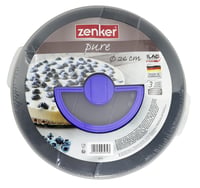 Zenker PURE kalup za torte s neprianjajućim slojem i poklopcem, 26 cm, crni, okrugli kalup za pečenje s ravnim dnom 2