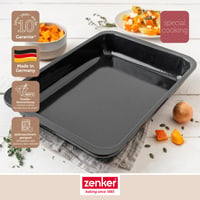Tavă de copt din tablă de oțel Zenker Special Cooking 40 x 29 x 6 cm – tavă emailată pentru copt 3