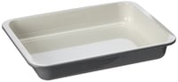 Smaltovaný pekáč a grilovacia nádoba Zenker Special Cooking – krémová/sivá – 40x29 cm 2