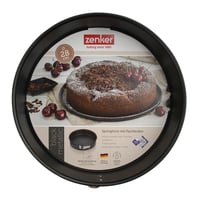 Otváracia tortová forma Zenker s plochým dnom, Ø 28 cm, čierna, s nepriľnavým povrchom, oceľový plech, odolná voči teplu do 230 °C, vyrobené v Nemecku 5