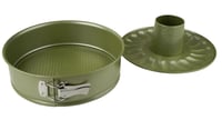 Okrúhla tortová forma Zenker s pružným okrajom, 26 cm, s vymeniteľným dnom, vegánskym nepriľnavým povrchom, zelená, ILAG karnaubský vosk, Sparkling Green 4