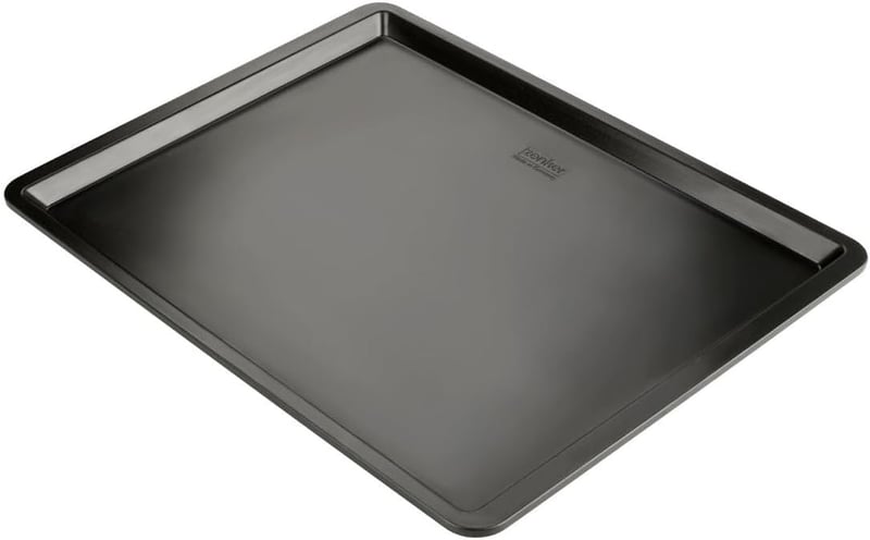 Zenker sütőlemez 42x32 cm antilengő bevonattal pizzához, kekszhez, desszerthez - 42 x 32 cm, Black