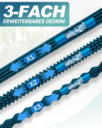Flexibilná záhradná hadica Zenmos 45 m, hadica na vodu s 3/4" a 1/2" prípojkou, s 10-funkčnou striekacou pištoľou, rozťahovacia záhradná hadica na polievanie záhrady 5