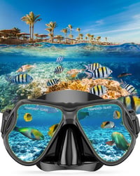 Zenoplige 3 az 1-ben snorkel szett felnőtteknek, páramentes maszk, száraz légzőcső és úszólábak 6