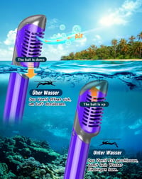 Zenoplige 3 az 1-ben snorkel szett felnőtteknek, páramentesítő maszk, száraz légzőcső és úszólapát 3