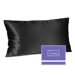 Zenssia jastučnica od 100% dudove svile - crna - 40x80 cm