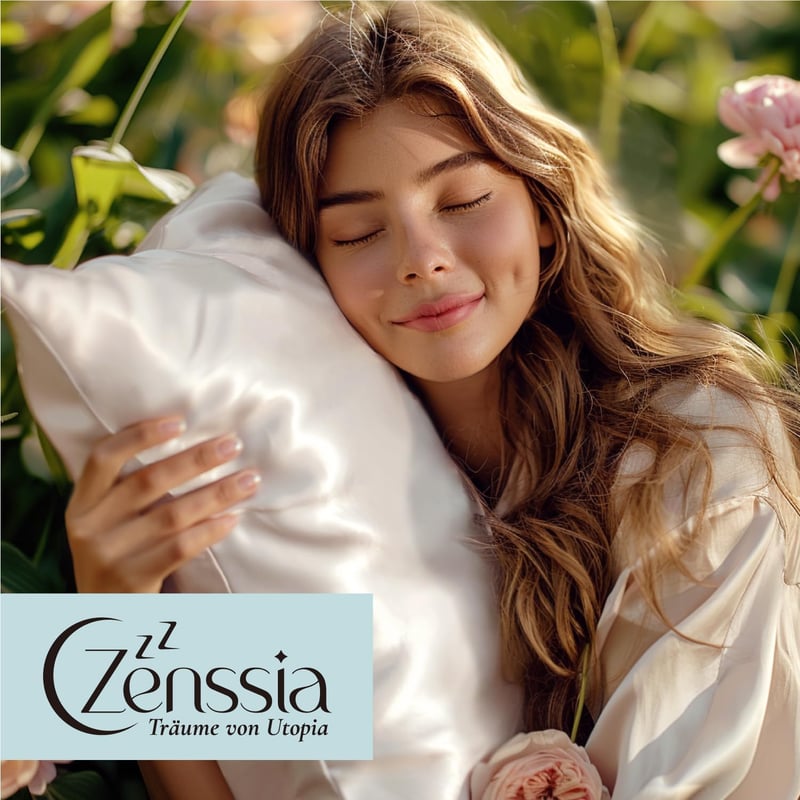 Zenssia 100% Selyem Párnahuzat 40x80cm Fekete Rejtett Cipzárral - 40 x 80 cm, Black