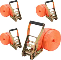 ZEONHEI Rögzítő Heveder Szett 4db - 8m x 50mm Sárga Racsnis Spanifer 2000kg Teherbírással Autóhoz, Teherautóhoz, Utánfutóhoz 1