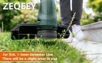 Zeqeey M10 x 1.25 mm Bal Menet Fűkasza Damil Tekercs 2.4 mm x 15 m 7