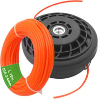 Zeqeey M10 x 1.25 mm Bal Menet Fűkasza Damil Tekercs 2.4 mm x 15 m 1