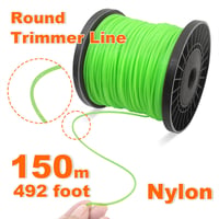 Fir universal pentru motocoasă Zeqeey din nailon, 2 mm x 150 m, fir pentru trimmer, 0,08 inch, sfoară din nailon 3