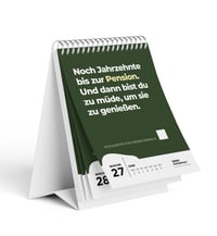 ZERO POTENTIAL Demotivačný učiteľský kalendár na školský rok 2026/2027 – 52 týždňov a 52 nemotivačných citátov pre učiteľov, vtipný darček ako dekorácia do zborovne, zelený, A6 1