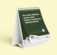 ZERO POTENTIAL Demotivačný učiteľský kalendár na školský rok 2026/2027 – 52 týždňov a 52 nemotivačných citátov pre učiteľov, vtipný darček ako dekorácia do zborovne, zelený, A6 4