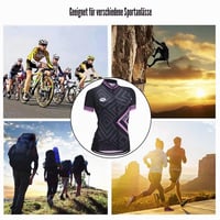 Tricou de ciclism pentru femei ZEROBIKE, mărimea M, respirabil, cu uscare rapidă, mânecă scurtă, model 0028, tricou pentru ciclism outdoor 6