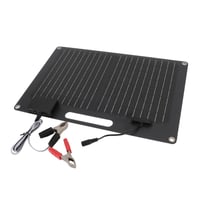 Prenosný solárny panel Zerodis 100W s 2 USB výstupmi, rýchlonabíjaním, pre 12V 24V powerbanky, telefóny, notebooky, karavany a vonkajšie použitie, 41x28 cm 9