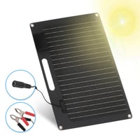 Prenosný solárny panel Zerodis 100W s 2 USB výstupmi, rýchlonabíjaním, pre 12V 24V powerbanky, telefóny, notebooky, karavany a vonkajšie použitie, 41x28 cm 2