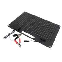 Prenosný solárny panel Zerodis 100W s 2 USB výstupmi, rýchlonabíjaním, pre 12V 24V powerbanky, telefóny, notebooky, karavany a vonkajšie použitie, 41x28 cm 8