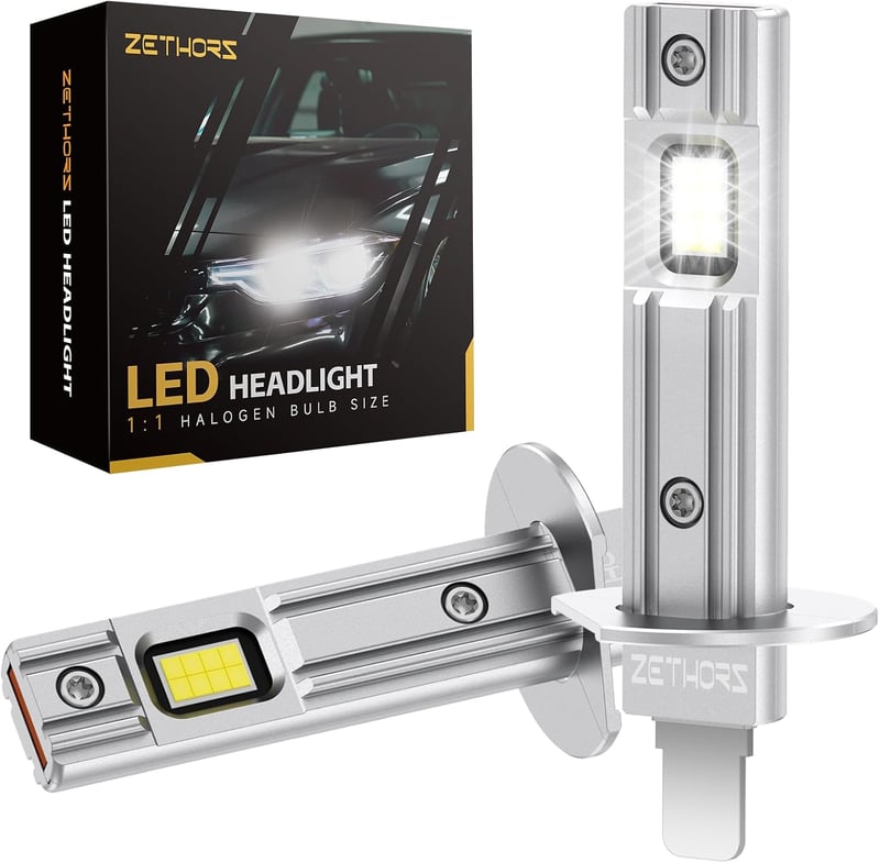 Zethors H1 LED fényszóró izzó 16000LM 60W autó fényszórócsere szett 2db