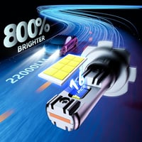 Zethors H7 LED fényszóró izzó 100W 22000LM 6000K xenon fehér 2db 3