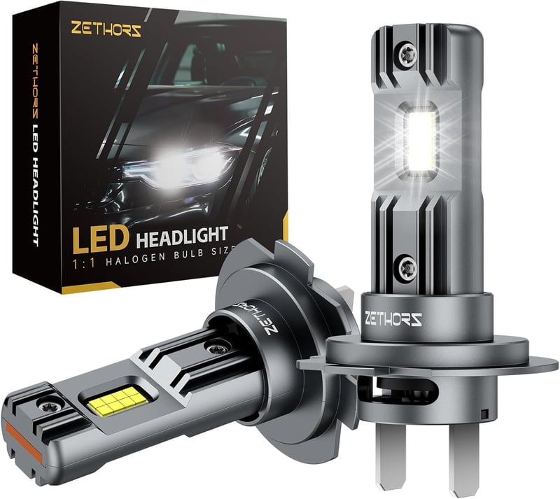 Zethors H7 LED fényszóró izzó 100W 22000LM 6000K xenon fehér 2db
