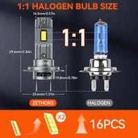 Zethors H7 LED fényszóró izzó 100W 22000LM 6000K xenon fehér 2db 2