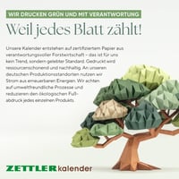 Zettler 5 hónapos fali naptár 2026 33×72 cm dátumcsúszkával - White 2