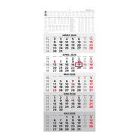 Zettler 5-mjesečni zidni kalendar 2026 - 33×72 cm, s kliznim pokazivačem datuma 1