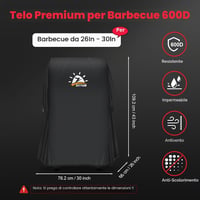 Zettum 7105 BBQ takaró Weber Spirit 210 / E-210 grillhez - 76x66x109 cm 2