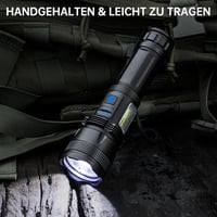 ZEUSFIRE LED Újratölthető Lámpa 2db 100000 Lumen Vízálló Taktikai Zseblámpa 8