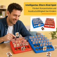 ZexJpr Ki Ez társasjáték, 2 személyes kitalálós családi játék esti szórakozáshoz és partikhoz, Guess Who stílusú, színes csomagolásban 6