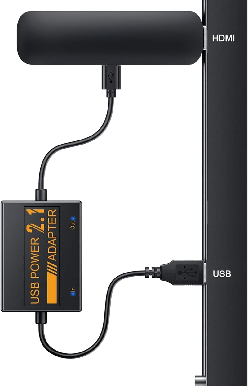 ZEXMTE Fire TV Stick USB tápkábel - TV-ből táplálható, adapter nélkül