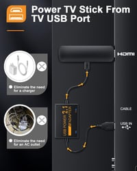 ZEXMTE Fire TV Stick USB tápkábel - TV-ből táplálható, adapter nélkül 2