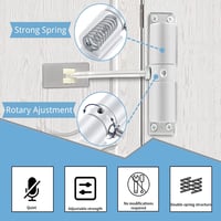 ZEXUPORIUM 2db Automata Ajtózár Rugós Beltéri Ajtóhoz Fúrás Nélkül 40kg Terhelhetőség 4