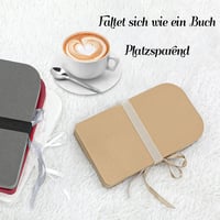ZEYGC összecsukható barna papír szék párnával, 28 cm 3