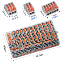 ZFYQ 60 darabos elektromos csatlakozó szett vezérlőkarral, szilárd és sodrott vezetékekhez 2